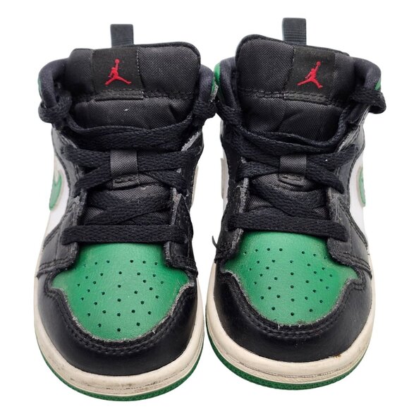 Nike Air Jordan 1 Retro High OG Pine Green Black Childrens Sneakers Size 6C - Picture 4 of 9